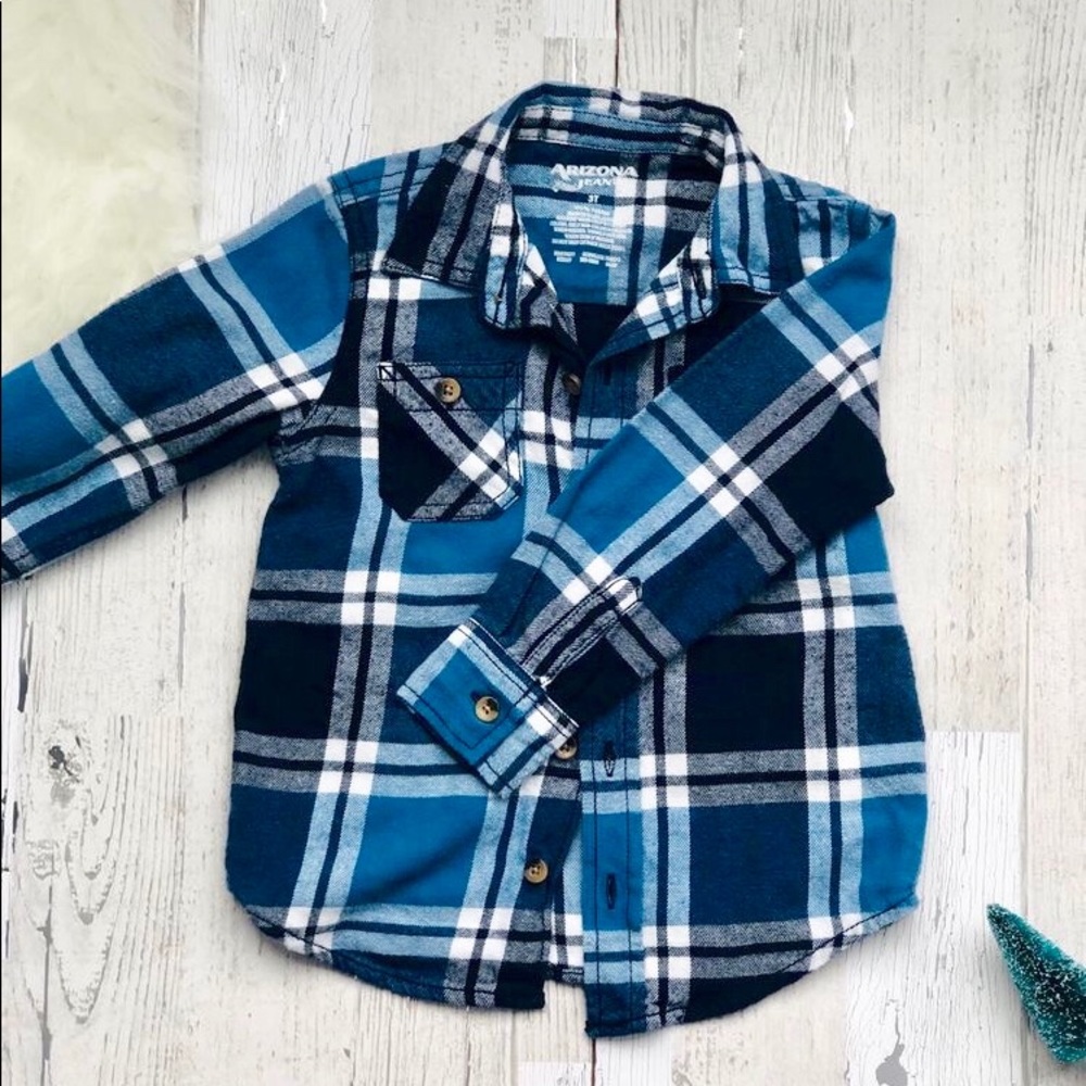 Arizona Jeans plaid 3T long sleeve flannel